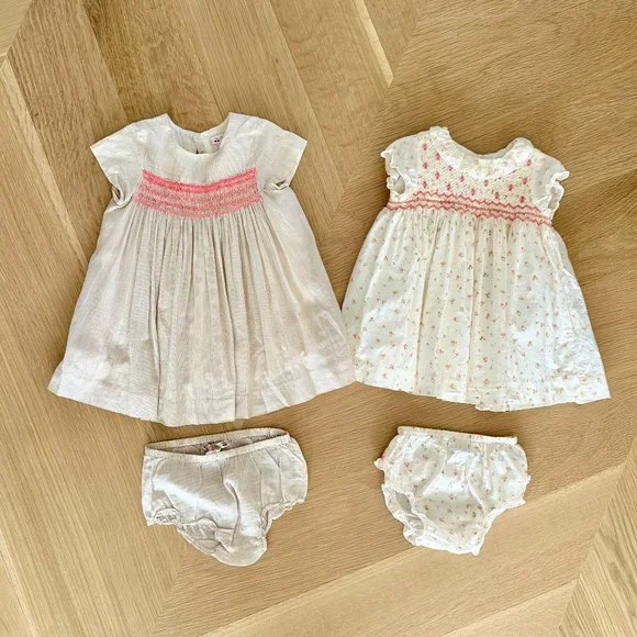 Bonpoint dress (Size 2T) & another dress (Size 12 Months) - Picture 1 of 5